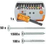Profi-Set ''Zimmerer'' HECO-TOPIX-plus, Senk + Tellerkopfschrauben 1661-teilig