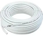 SAT Koaxialkabel 110 dB, wei&szlig; Rolle a 100m SCHWAIGER
