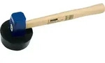 Sieger-Plattenlegerhammer, 1500 g, rund, anvulkanisert, Holz-/Rinkeil, Esche-Stiel 38
