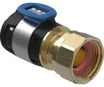 Geberit FlowFit &Uuml;bergang mit &Uuml;berwurfmutter (Ausf&uuml;hrung: 16 mm - 3/4'' &Uuml;WM)