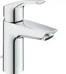 Waschtischmischer Grohe Eurosmart S-Size Ausladung 109 mm chrom versenkbare Kette