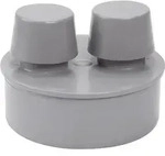 Airfit Rohrbel&uuml;fter aus PP f&uuml;r Abflussrohr, DN 110 grau