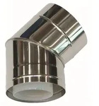 Vaillant Bogen 45 Grad 110/160 mm PP/Edelstahl f&uuml;r Fassadenverlegung