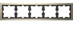 D-Life Metallrahmen, 5fach, Nickelmetallic merten