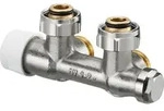 Oventrop Anschlussarmatur Multiblock T 3/4'' &Uuml;M x 3/4'' AG 1- und 2-Rohr Eck