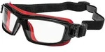 Schutzbrille ULTIM8 mit Kopfband Schwarz/Rot, ULTIPSI