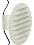 L&uuml;ftungsgitter rund LGR 150w Ma&szlig;e Au&szlig;en 180 mm / Nennweite 125-160 / Metall wei&szlig;