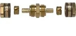 Sch&uuml;tz Rohrkupplung mit Klemmverbindung f&uuml;r 17x2 mm Kunststoffrohr