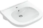 Waschtisch V&B ViCare mit &Uuml;berlauf, 600x550mm, wei&szlig;, Hahnloch mittig