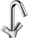 2-Griff Waschtischmischer Hansgrohe Logis Ausladung 145 mm chrom