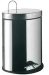 Abfallbeh&auml;lter emco system 2 Edelstahl, mit Deckel oval, stehend, 5L