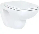 Combi-Pack Duravit D-Code Wandtiefsp&uuml;l-WC sp&uuml;lrandlos mit Softclose WC-Sitz, wei&szlig;
