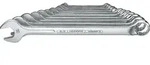 Ring-Maulschl&uuml;ssel-Satz GEDORE 8-teilig SW 8 - 19 (Ringseite gekr&ouml;pft)
