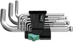 Winkelschl&uuml;sselsatz Wera 9-teilig Blacklaser 1,5 - 10mm, 9-teilig, mit Kugelkopf,