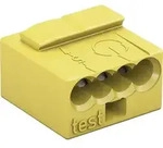 4-Leiter-Verbindungsdosenklemme 243, gelb 0,6-0,8 mm, 100 St&uuml;ck WAGO