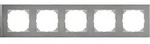 M-Pure, Decor Rahmen, 5fach, Edelstahl merten