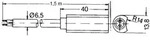Rohranlegef&uuml;hler Eberle F892 002, Silikon, -40 bis 120 &deg;C und L&auml;nge 1,5 m