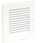 Wetterschutzgitter Alu eloxiert H/B: 205 x 205 mm Metall m.Insektenschutz u.Bef.