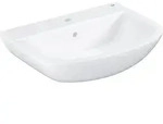 Waschtisch Grohe Bau Keramik BxHxT: 650x153x468 mm Keramik wei&szlig;