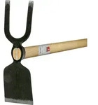 Ideal-Gartenhacke Breitblatt, 2 Zinken Eschenstiel