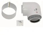 Vaillant Bogen 87 Grad Brennwert Luft-/Abgasf&uuml;hrung PP 80/125 mm