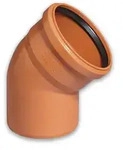 Kanalrohrsystem KG-Bogen, Winkel 45&deg; (Ausf&uuml;hrung: DN 200)