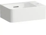 Handwaschbecken Laufen Val 340x135x220 mm 1 Hl. rechts m.&Uuml;l. Wei&szlig;