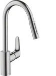 Sp&uuml;ltischmischer Hansgrohe Focus 240 herausziehbare Geschirrbrause + System S-Box