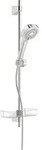 Brauseset Hansabasicjet Style Brausestange 764 mm 3 Strahlarten chrom