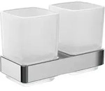 Doppelglashalter mit Gl&auml;ser emco loft, chrom