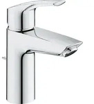 Waschtischmischer Grohe Eurosmart S-Size Ausladung 109 mm chrom mit Ablaufgarnitur