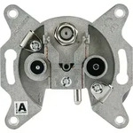 UP-Antennendose Schwaiger 2x IEC-Buchse, 1x F-Buchse 3-loch, Breitband f&uuml;r HDTV