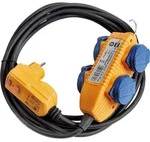 Schutzadapterkabel brennenstuhl FI IP 54 mit Powerblock 5m H07RN-F3G1,5