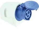 CEE-Wandsteckdose IP44 230V, 16A blau/grau PCE