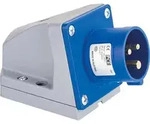 CEE-Wandger&auml;testecker 16A, 230V Twist, IP44, Schraubklemmen PCE