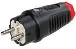 Schutzkontaktstecker Gummi (rot/schwarz) PCE