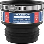 Steckadapter CSA 100 Spannber. 100-116 x 100-105mm TPE, Tmax: +140&deg;C