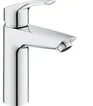 Waschtischmischer Grohe Eurosmart M-Size Ausladung 121 mm chrom Push-open Ablauf mit