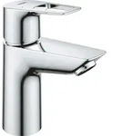 Waschtischmischer Grohe Bauloop S-Size Ausladung 89 mm chrom Push-Open Ablauf