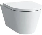Combi-Pack Laufen Kartell Wand-Tiefsp&uuml;l-WC mit LCC, wei&szlig;, sp&uuml;lrandlos, WC-Sitz