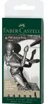 FABER-CASTELL Tuschezeichner Pitt Artist Pen schwarz 6er Etui - schwarz