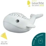 MegaLight LED Wal Nachtlicht WILLY WHALE mit Sternprojektor dimmbar mit Akku