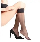 FALKE Damen Kniestr&uuml;mpfe Seidenglatt 15 DEN - schwarz - 35|36|37|38