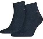 TOMMY HILFIGER Herren Kurzsocken Quarter Flag 2er Pack - blau - 39|40|41|42