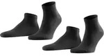 FALKE Herren Sneaker Socken 2er Pack Happy SN - schwarz - 39|40|41|42