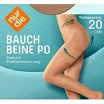 NUR DIE Damen figurformende Feinstrumpfhose Bauch-Beine-Po 20 DEN - schwarz -