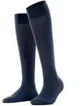 FALKE Damen Kniestr&uuml;mpfe Cotton Touch - blau - 35|36|37|38