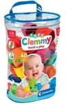Clementoni - Clemmy Bausteine im Beutel &ndash; 40 weiche Baby Baukl&ouml;tze f&uuml;r...