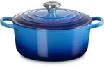 Le Creuset Runder Br&auml;ter Signature &Oslash; 24cm - blau