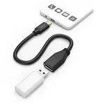 HAMA USB-Adapterkabel, OTG, USB-C-Stecker - USB-A-Buchse, 15 cm, Schwarz - schwarz